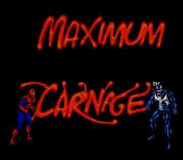 Spider-Man - Venom - Maximum Carnage (USA) screen shot title